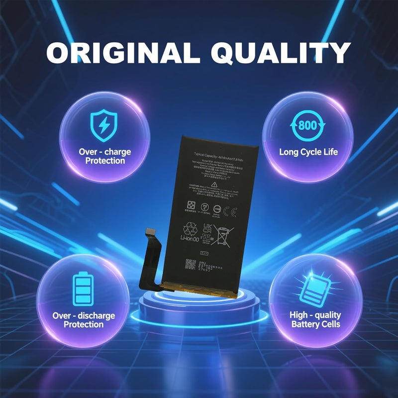 MAXSHARKS Compatible with Pixel 6 Battery Replacement, New Upgraded Cellphone Internal Li-ion Battery for Pixel 6, with Instruction & Toolkit - Image 2